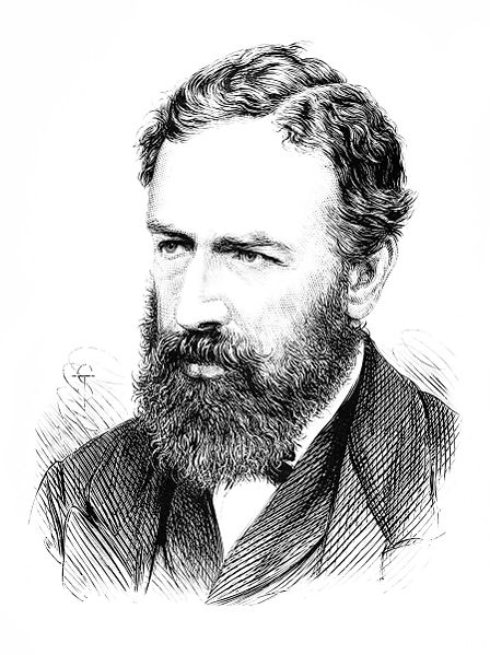 У. Джевонс в 1877 г., карандаш, бумага, автор неизвестен.